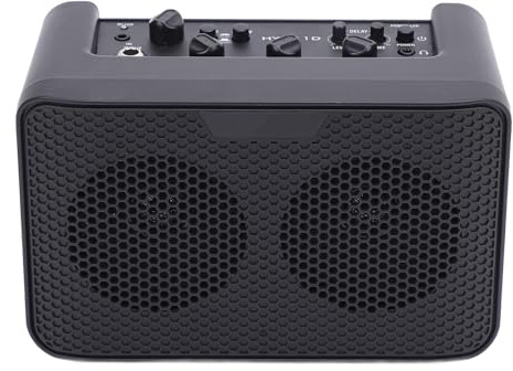 Amplificateur Combo de Guitare Bluetooth Portable 10W Mini Mini-ampli de Guitare avec Effets de Retard pour la Pratique de Pratique à Domicile Construction ABS