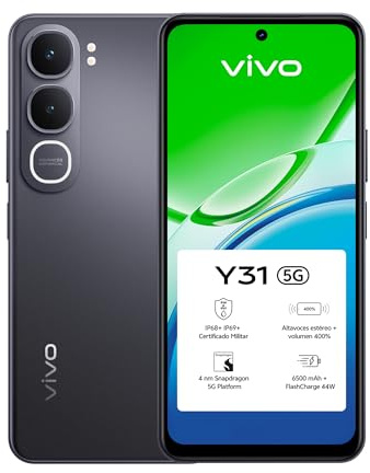 vivo Y31 5G 6GB+512GB Cámara 50MP Pantalla 6,72 6500mAh IP68 Android 15