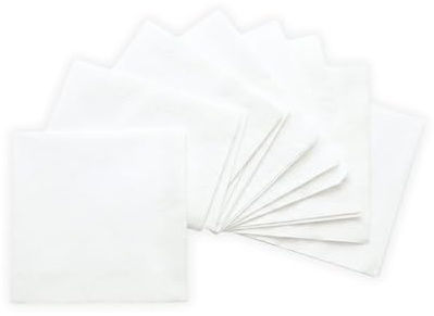 Tissue Expert Servietten weiß 3-lagig 1/4-Falz, 250 Stück Papierservietten | Premium Zellstoff mit Randprägung, 3-lagig & extrem saugstark, klassischer 1/4-Falz in weiß, ideal für Gastronomie & Events