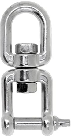 KESOTO Émerillon Manille Chaînes d'ancrage d'Amarrage Connecteur Pivotante en 304 INOX pour Bateaux Marine - 12mm