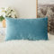 MIULEE Terciopelo Funda de Cojine Funda de Almohada del Sofá Throw Cojín Decoración Almohada Caso de la Cubierta Sala de Estar 30x 50cm 12 x 20 Pulgadas 1 Pieza Agua Verde