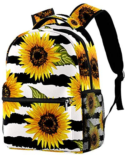 Rucksack, Einhorn, Rosen, Weiß, Rosen, Blumenkranz Stil05 29.4x20x40cm/11.5x8x16 in