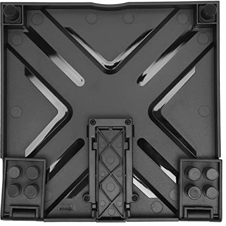 PUSOKEI ABS Dust Filter Cover for Xbox Series X Host, Game Console Dustproof Filter Cover VR Retractable Storage Bracket Hook for Xbox Series X(Black)