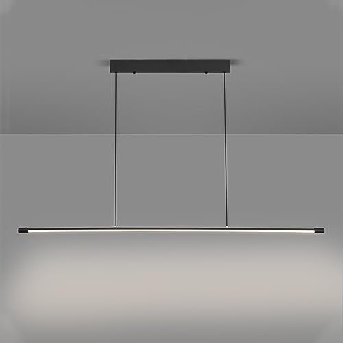 Lámpara colgante lineal LED mesa de comedor lámpara colgante minimalista lámpara de techo luminaria, altura ajustable candelabros colgantes para isla de cocina tienda de oficina Star of Light