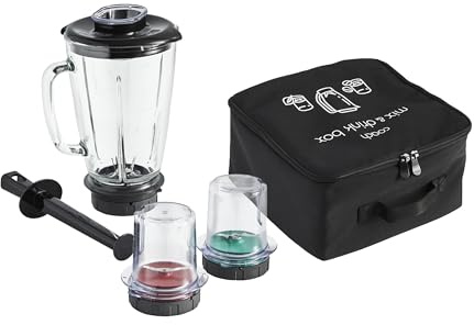 Tefal Coach Mix & Drink Box Zubehör für Coach-Küchenmaschinen, 5-in-1 Zubehör, Mixen/Pürieren/Mahlen/Zerkleinern/Eiscrushen, Smart Speed-System, Tefal App, XF650038