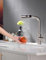 TIMACO Rubinetto da cucina estraibile da cucina, girevole a 360°, miscelatore per rubinetto da cucina, miscelatore monocomando per lavello, in nichel spazzolato