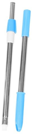 Alipis Manche de Balai Télescopique Rotation 360° en Acier Inoxydable , Tête Renforcée Bleu pour Serpillière , Usage Maison et Bureau