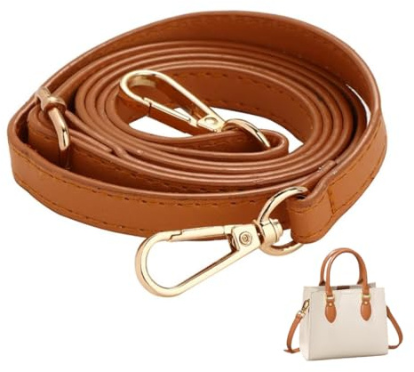 RAXLUPO Tracolla in pelle per borsetta 70–130 cm Tracolla di ricambio per borsa Tracolle in Pelle Cinghia di Spalla per Borsa Tracolla Regolabile Accessori per Borse Donna marrone chiaro