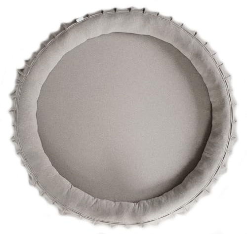 Monio for Kids - Hellgrau Premium Babynest Babyspielmatte Kokon Abnehmbarer Baumwollbezug Hochwertiger Schaumstoff Weiche Babymatte für Neugeborene Spielmatte für Babyschlaf Sicheres Babynest