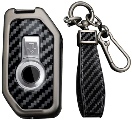 KUNIO Funda para llave de motocicleta para BMW R1250R S1000R GS 1250 900xr R1250 RT F900R GS 1200 ADV F750GS F850GS K1600GT carcasa de metal llavero de protección llavero regalo
