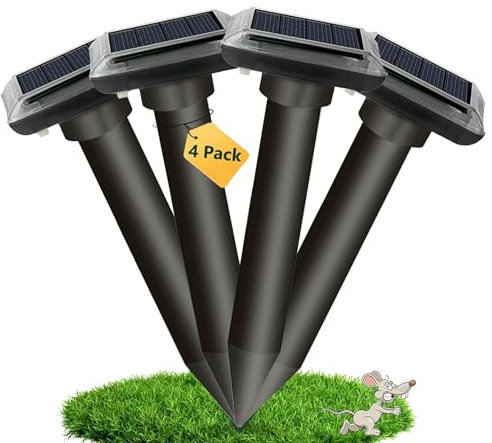 Repellente solare per talpe, Repellente per formiche regina per giardino e campeggio, Gopher, Repellente per serpenti talpa, Gopher e altri Repellenti per talpe