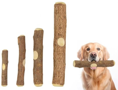 Natürlicher Kauknochen aus Neemholz für Welpen XS | Sicheres & Zahnpflegendes Kauspielzeug | Langanhaltender Kauspaß & Beschäftigung | Kaustab aus Neem Holz für Welpen & Kleine Hunde (M)