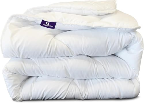 Slaapspeciaal Ganzjahresbettdecke 140x200 - Bettdecke ohne Bezug Ultrasoft | Steppdecke [waschbar] für Sommer und Winter [450g/m²] - Allergiker Bettwäsche Every Season Serie
