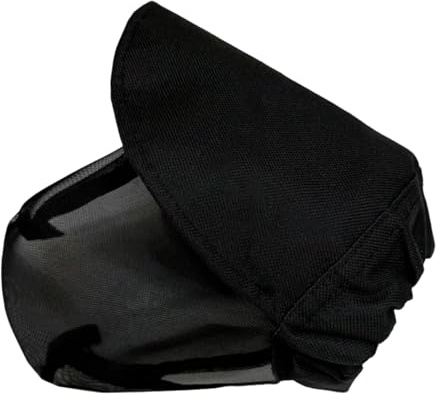 Baoblaze Field Guard per Cani Maschera Anti-Coda di in Rete, Comoda, Tiene Fuori Le Mosche e l'erba, Regalo Professionale per la Protezione del Viso, Neroxl