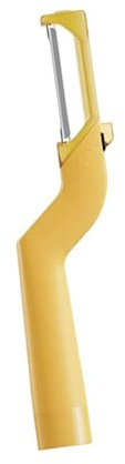 Pelador giratorio multiusos con mango ergonómico de acero inoxidable, agarre antideslizante, herramienta para ahorrar espacio, pelador de frutas y verduras