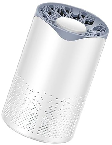 Beavorty Purificador de Aire Uv, Purificador de Coche, Mini de Escritorio Usb, Abs, Blanco, 50 M³/h, Luz Superior, Reduce Malos Olores, para Hogar y Viaje