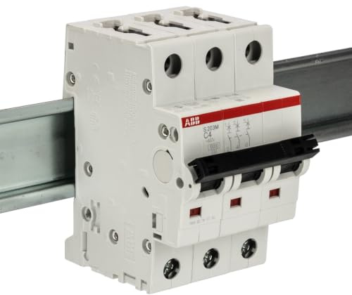 ABB S200M MCB Leitungsschutzschalter Typ C, 3-polig 4A 440V, Abschaltvermögen 10 kA System Pro M Compact