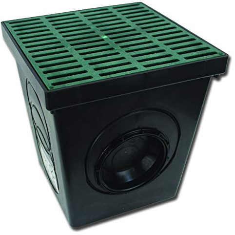 Polylok 12x12 Square Catch Basin Kit (Green Grate)
