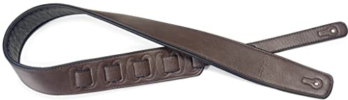 Stagg 22453 SPFL 30 Kunstleder gepolsterter Gitarrengurt dunkelbraun