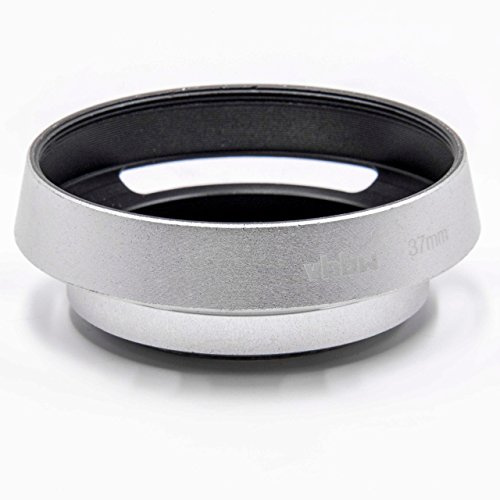 vhbw paraluce compatibile con Olympus 14-42 mm 3.5-5.6 ED (EZ-M1442EZ) obiettivi con filetto interno da 37mm - metallo, argentato
