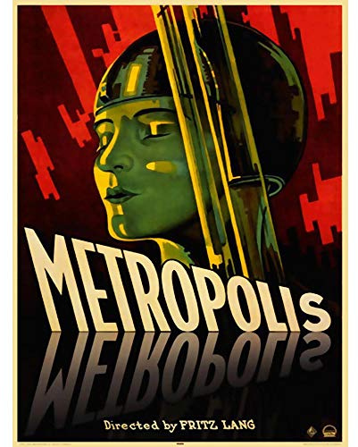 Wee Blue Coo Metropolis Sci-Fi Movie Ad Art Print Poster Wall Decor Kunstdruck Poster Wand-Dekor-12X16 Zoll
