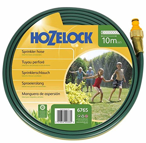 Hozelock Tricoflex 6765 0000 Sprinkler-Schlauch 15 Meter / 36 m2, Schwarz, 3.4 x 35.797 x 33.5 cm