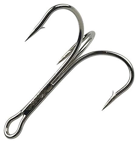 SHADDOCK Drillingshaken Angelhaken Starkes Großformat Seefischerei Salzwasser Classic Drillingshaken (6/0-10Stk)