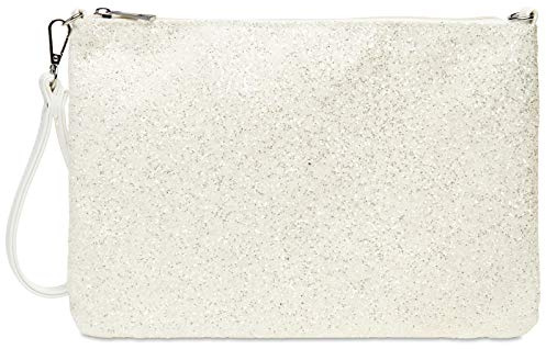 Caspar TA341 große Damen XL Glitzer Pailletten Clutch Tasche Abendtasche mit Handschlaufe