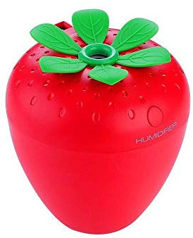 Nebulizer Scented Oil Diffusers Mini Air Purifier - 180ml Strawberry USB Multifunction Humidifier -Household Desk Mute Night Light Small Fan Humidifier 90 * 90 * 105mm