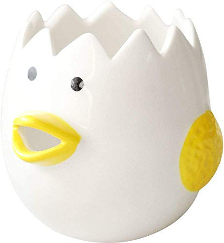 Chick Shape Ceramic Egg Yolk and Egg White Separator Creative Cartoon Kitchen Gadget Household Baking Supplies Egg Divider Kitchen Tool