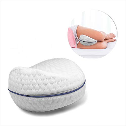 Meridiana - Cuscino in Memory Foam per Gambe e Ginocchia, Cuscino Gravidanza per Dormire sul Fianco, Supporto Anatomico Lombare, Problemi Posturali, Sfoderabile, Cuscini per Mal di Schiena