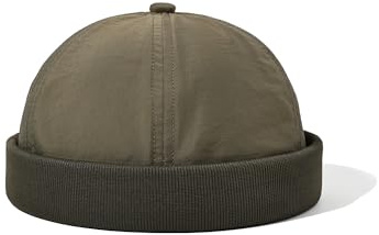 CLAPE Sommer Docker Hat Herren Damen Wasserabweisend Seemannsmütze | Nylon Leichte Faltbare Kappe Ohne Schirm Verstellbar Dockermütze für Wandern Radfahren Reisen Casual
