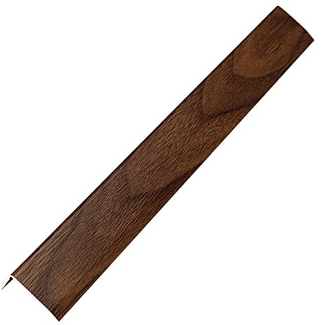 Bodeneinfassungsleiste mit Holz-Finish, L-Formschwellen-Übergangsstreifen für Holz/Fliesen/Laminatböden/Hartholz, Treppenkantenprofil