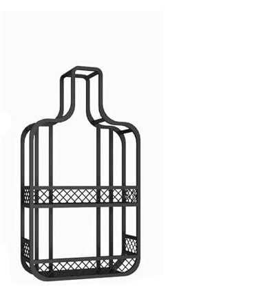 GLigeT Botellero de Vino Original Bar Enfriador de Vino Colgante de Pared Creativo café Estante de Pared estantes de Vino de Estilo Industrial Soporte Vino(Grande)