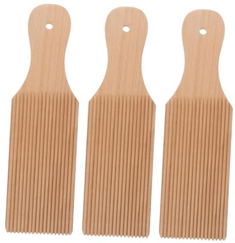 Cabilock 3 Teiliges Nudelbrett Die Werkzeuge Nudelmaschine Set Nudelzubehör Verschleißfestes Nudelbrett Gnocchi Brett Cavatelli Maker Praktischer Gnocchi Maker Cavatelli