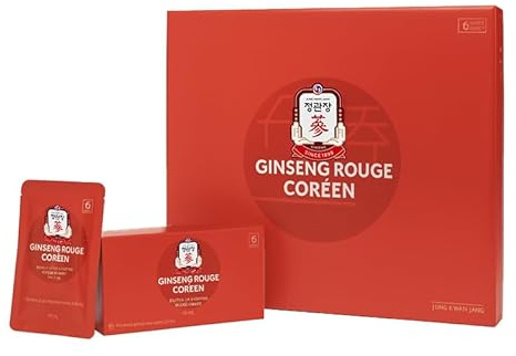 Jung Kwan Jang Extrait de ginseng rouge 100% coréen 30 Packs: jujujube, gingembre, cannelle, paquets de boosters d'énergie naturels de type Gojiberry, soutien immunitaire et soutien au stress