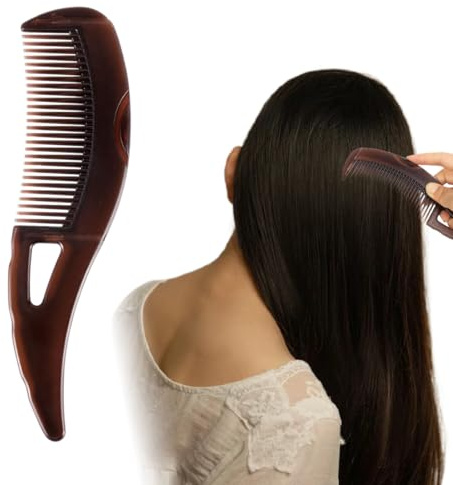 OHREN Peine Caspa y Piojos, Detox y Exfoliante para el Cuero Cabelludo con Mango, Peine de Dientes Huecos para Eliminar la Suciedad, Mujeres y Hombres, para Mejorar la Calidad del Cabello