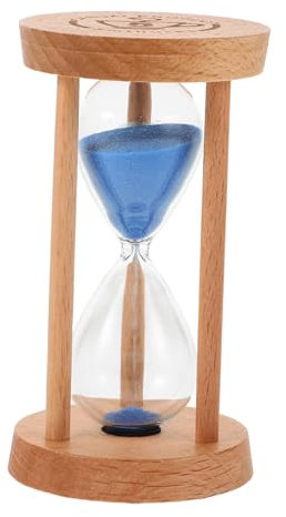 KONTONTY Temporizador De Cinco Minutos Mini Reloj De Madera para Meditación Estudio y Hacer Ejercicio Decoración De Baño
