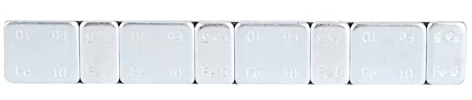 Dilwe 60 G de Pesas de Las Ruedas Adhesivas 25 Tiras Se Adhieren en Pesas de Equilibrio de Neumáticos con Tiras de Equilibrio de Rueda de 5 G 10 para el Camión de Automóviles de la (5g+10g*25 Piezas)