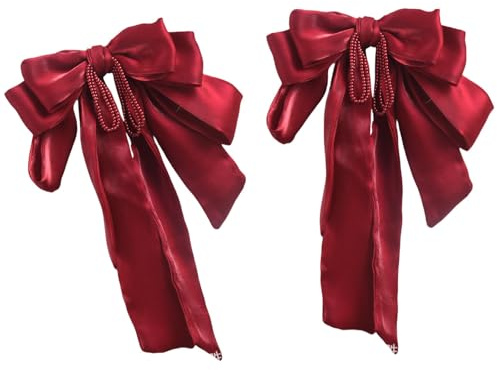 Juego de 2 alzapaños elegantes con lazo grande para cortinas de ventana, hebillas y correas, decoraciones para fiestas, celebraciones, lazos