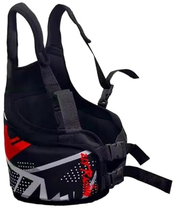 JicSuXi Protector de Costillas para Kart Protección para Karting Chaleco Collarín de Malla Fabricado en Esponja Protector de Costillas Funda con Cintas Ajustables para Niños Adultos Carreras Rojo