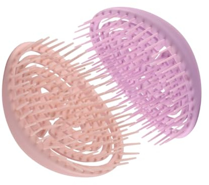 PRETYZOOM 2 pièces Peigne Massage Chevelu Brosse Massante avec Coussin Air pour Femme Nettoyage Profond et Soin Doux Du Chevelu Démêlant et Lissant pour Cheveux Sains et Brillants
