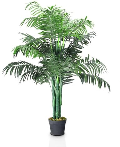 DREAMADE 3.5FT Artificial Palm Plant, Faux Areca Palm Tree