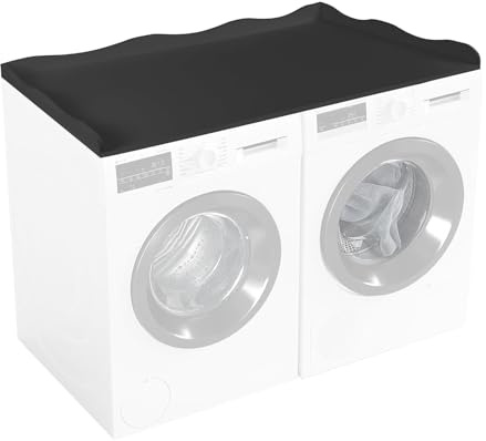 GUAWJRZDP Comptoir Pour Lave-linge Et Sèche-linge, Plateau En Bois Pour Lave-linge Et Sèche-linge, Plan de Travail Avec Rebords, Facile À Nettoyer