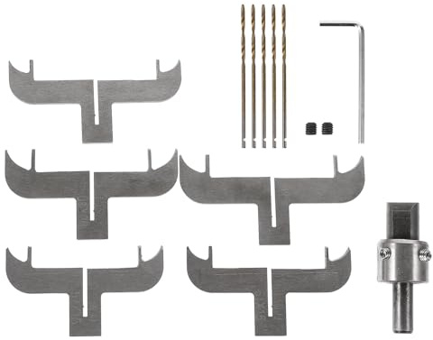 PACKOVE Fresas para Pulseras de Acero, Brocas para Madera, Kit Completo para Círculos y Anillos, Accesorios para Carpintería y Manualidades DIY