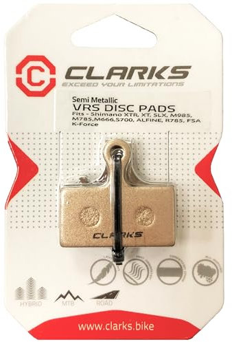 Clarks Elite Semi-Metallic Disc Brake Pads for XTR M985 XT M785 SLX M666 Deore M615 Alfine