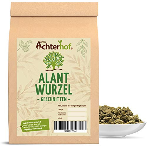 Alantwurzel 1000g I Alantwurzel getrocknet und geschnitten I ideal für Alantwurzel-Tee oder zum Verräuchern I naturrein I Kräutertee lose I vom Achterhof