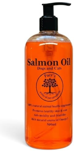 Scottish Salmon Oil for Dogs and Cats- Supplying Supplement Support for Skin And Coat, Itchy Skin, Joint Health, Omega 3, 6,9Fish Oil - 500ml