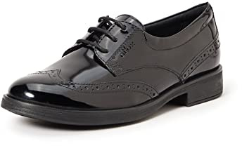 Geox Jr Agata, Scarpe Derby Bambine e ragazze, Nero (00066), 34 EU