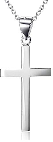 YAFEINI Prämie Kette Damen Silber 925, Kreuz Anhänger Kette Damen Halskette Silber Schmuck Kreuz kette für mädchen mutter tochter